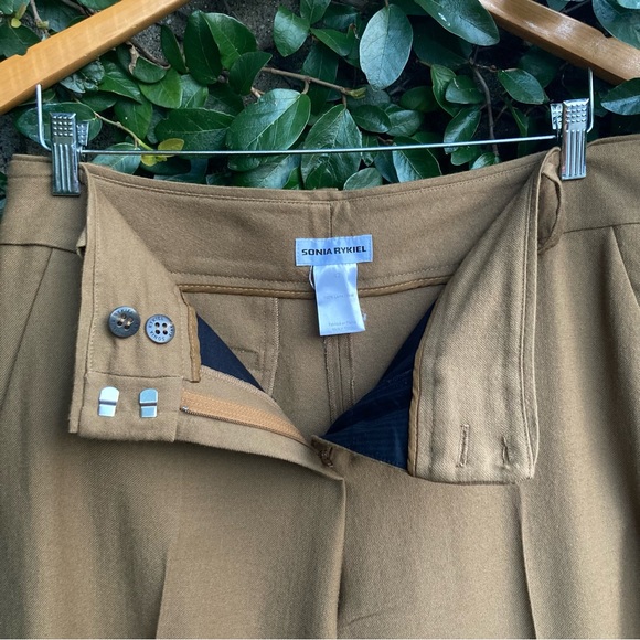 Sonia Rykiel Wool Wide Leg Trousers - Picture 4 of 5